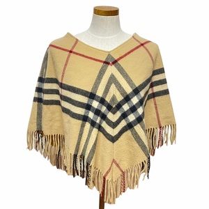 Burberry London vintage fringed scarf -